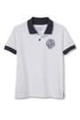 front view of  Short Sleeve Polo With Color Block Collar opens large image - 1 of 1