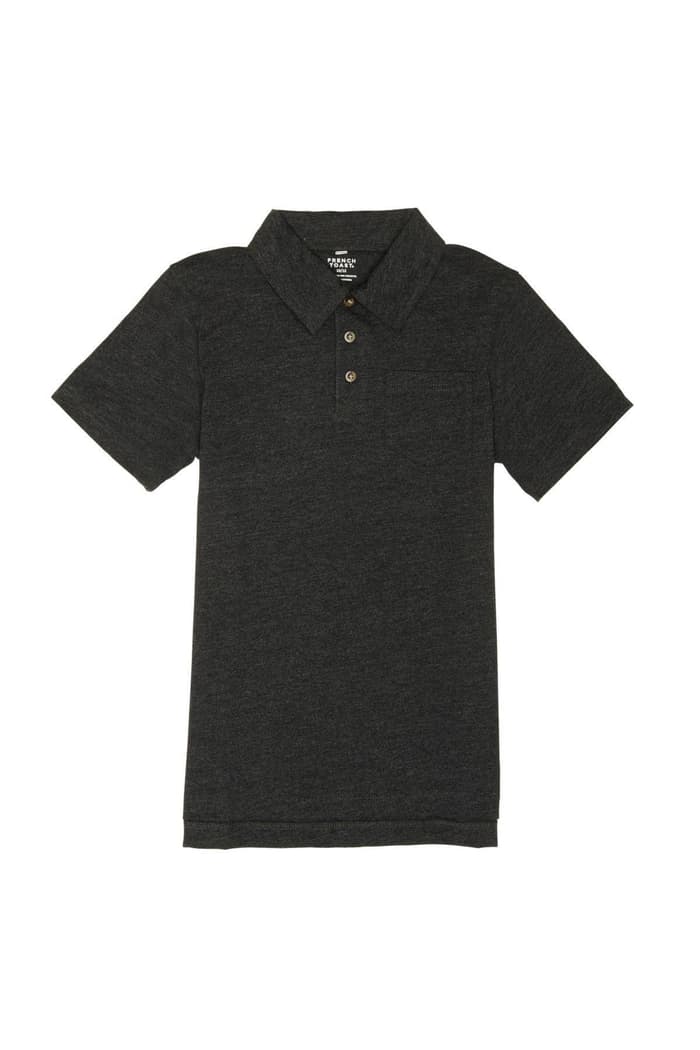 front view of  Short Sleeve Solid Jersey Polo