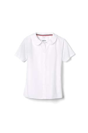 White button up shop shirt for girls