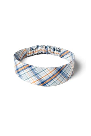 front view of  Plaid Headband