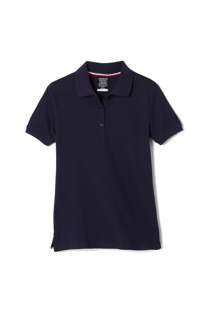 Front view of Short Sleeve Fitted Stretch Pique Polo (Feminine Fit) 