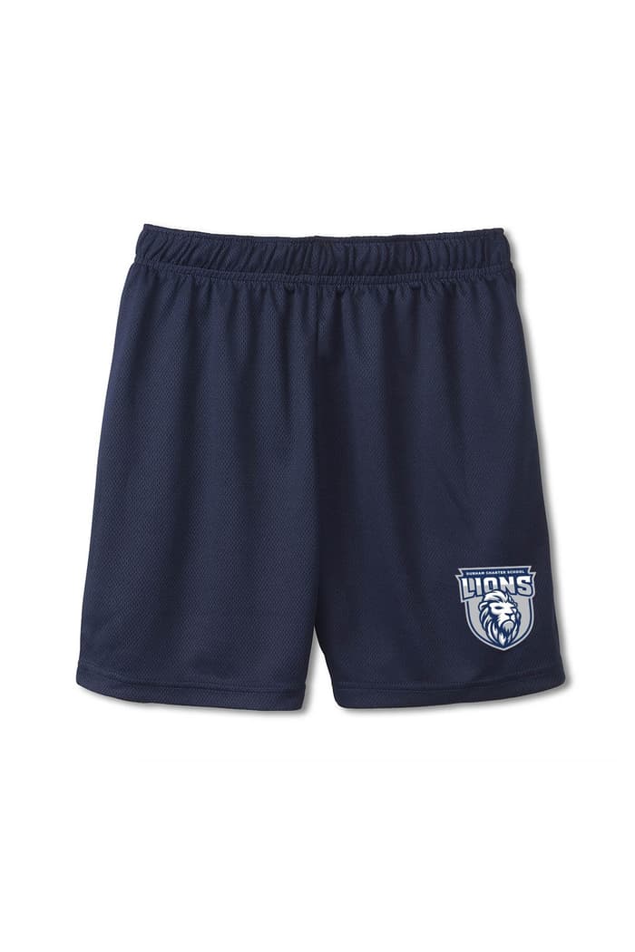 Front view of Durham performance mesh short