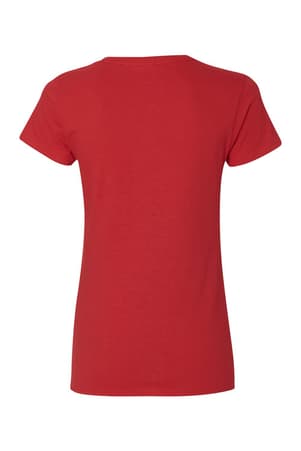front view of  Adult Heavy Cotton Womens V-Neck Tee