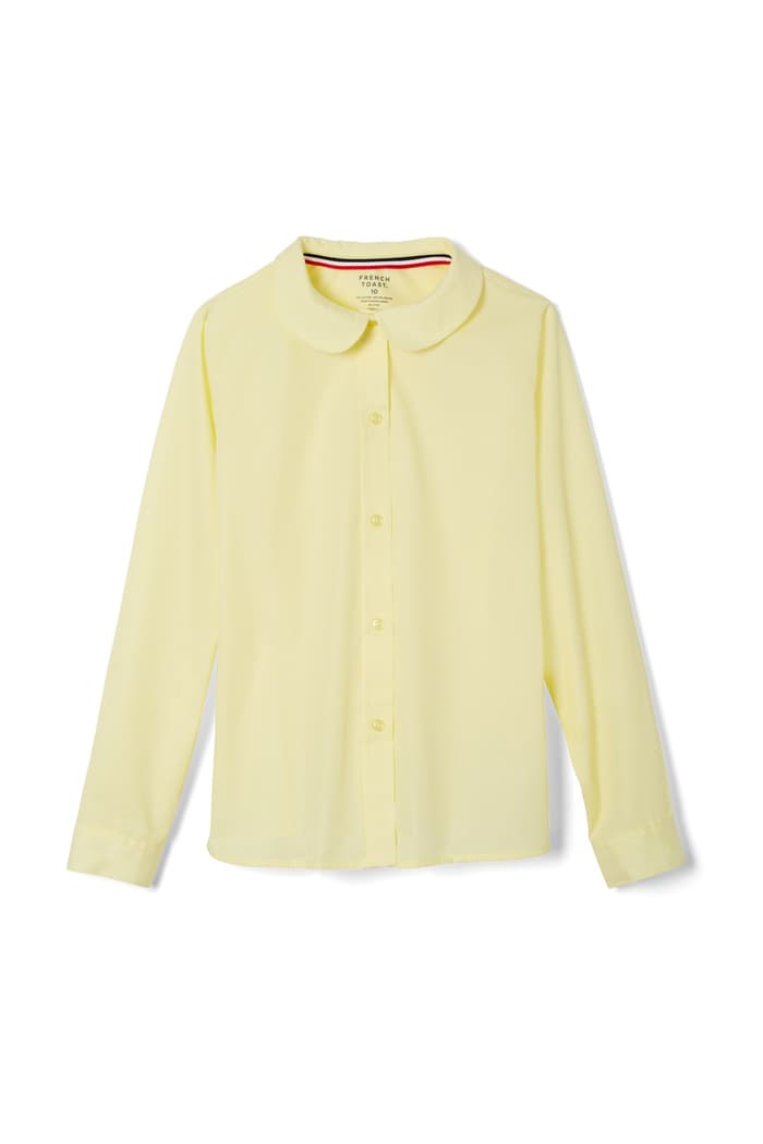 Front view of  Long Sleeve Peter Pan Collar Blouse - FINAL SALE