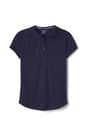 Front view of Short Sleeve Performance Polo with Peter Pan Collar opens large image - 1 of 2