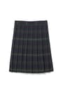 back view of  At The Knee Plaid Pleated Skirt - FINAL SALE - 2 of 2