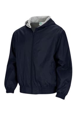 front view of  Unisex Zip Front Bomber Jacket