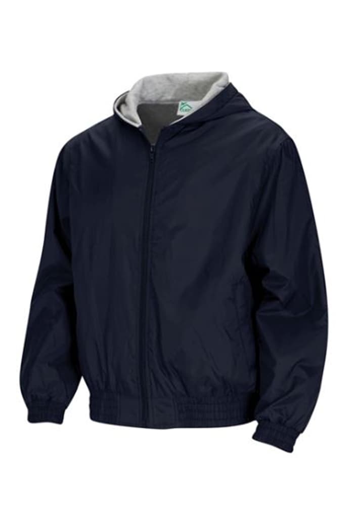 front view of  Unisex Zip Front Bomber Jacket