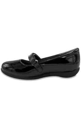 profile view of  Patent Finish Ballet Flat - Grace