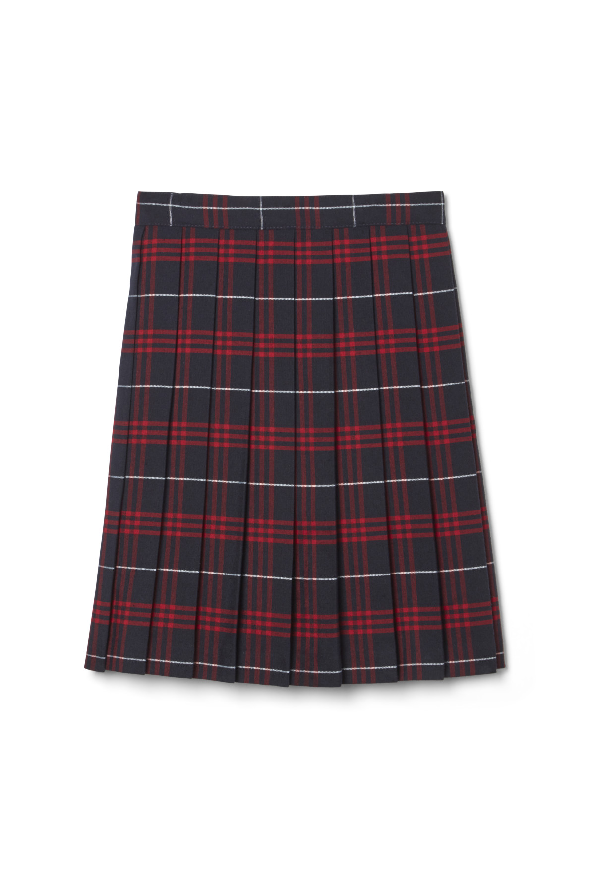 Girls Plaid Pleated Skirt - French Toast