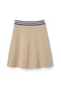 back view of  Pull-On Stretch Ponte Skort with Striped Elastic Waistband opens large image - 2 of 2