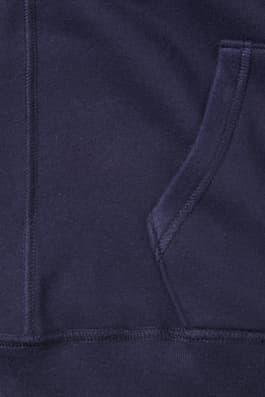 detail view of pocket of  Co-Ed Adaptive Fleece Hoodie