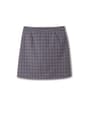 Back View of Plaid Two-Tab Skort opens large image - 2 of 3