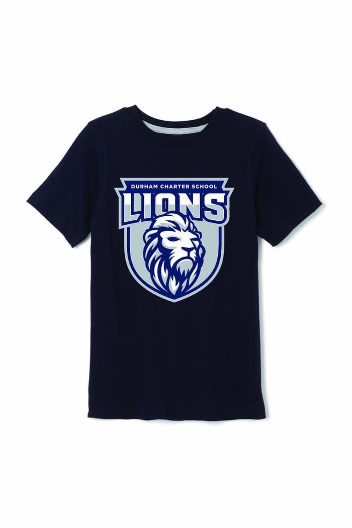 Front view of Durham short sleeve crewneck tee