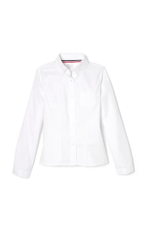  of Long Sleeve Oxford Blouse with Princess Seams - FINAL SALE 