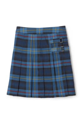  of Plaid Pleated Two-Tab Skort 