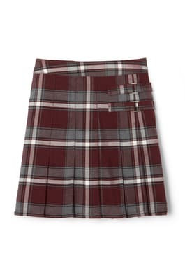  of Plaid Pleated Two-Tab Skort 
