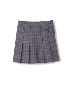  of Plaid Pleated Two-Tab Skort 