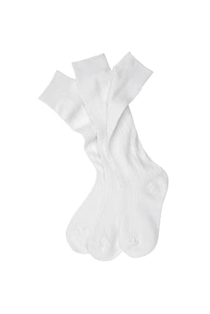  of Nylon Cable Knee-High Socks 3-Pack 