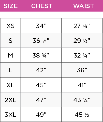 girl pants size chart