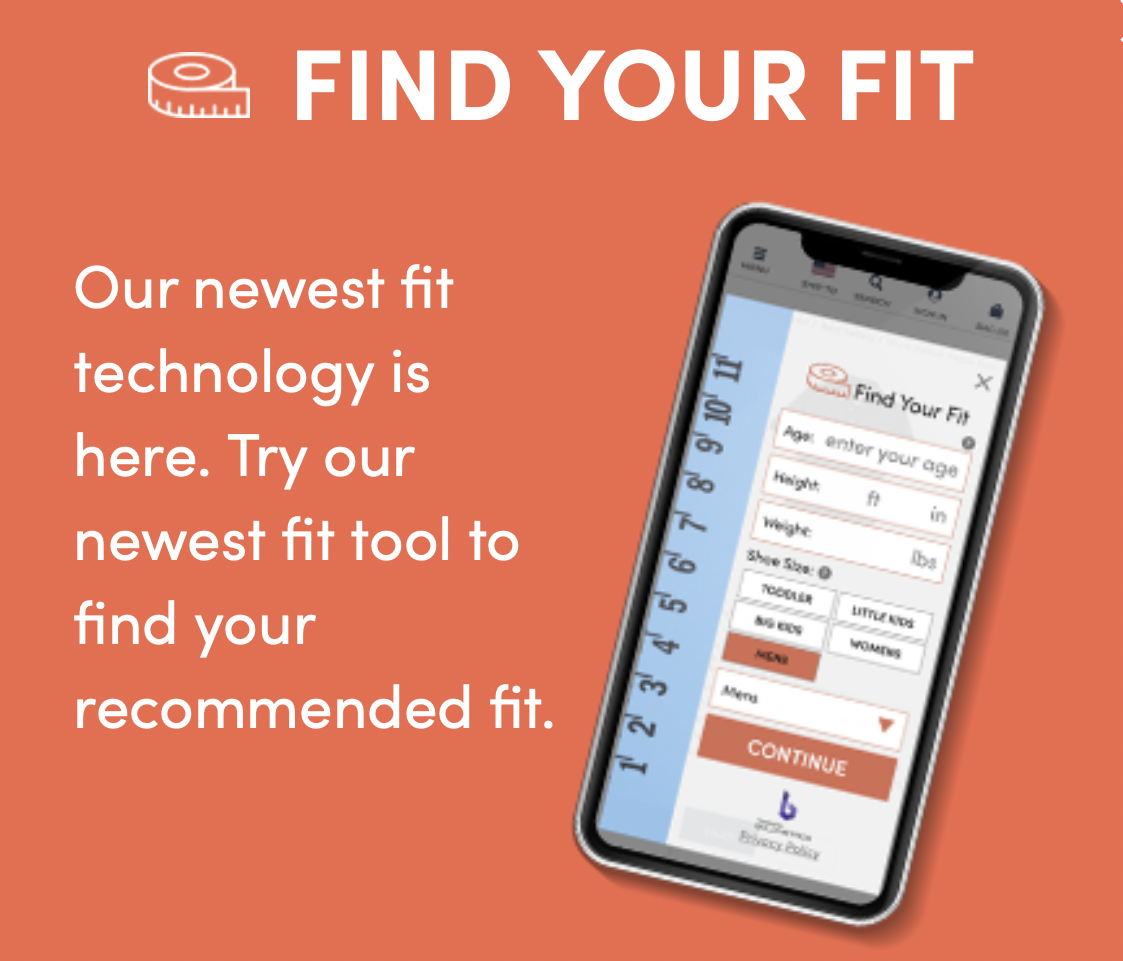 Size Chart And Fit Guide Customer Service French Toast