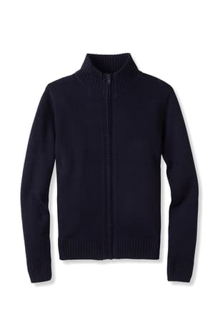  of Mock Neck Zip Front Sweater 