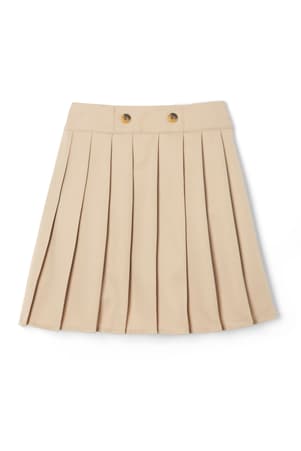 front view of  Front Button Pleated Skort