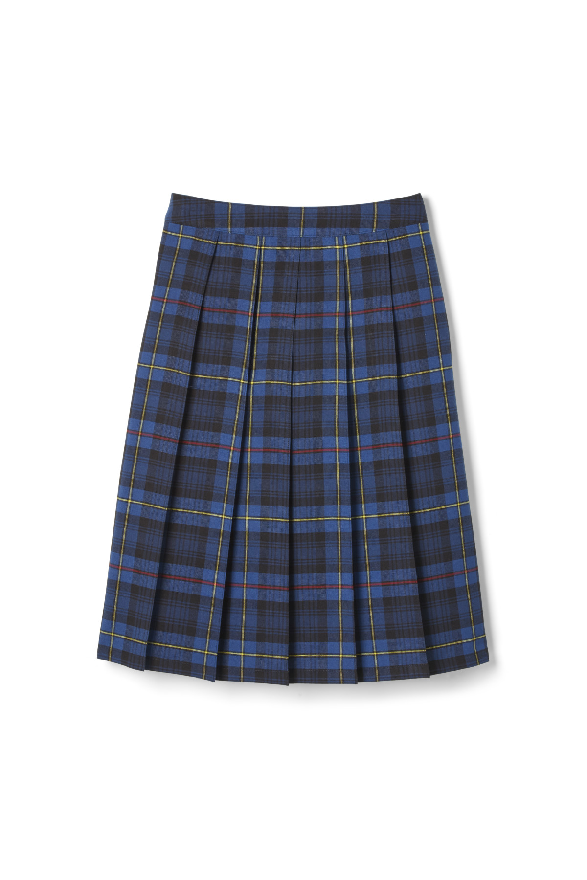 Below The Knee Plaid Pleated Skirt