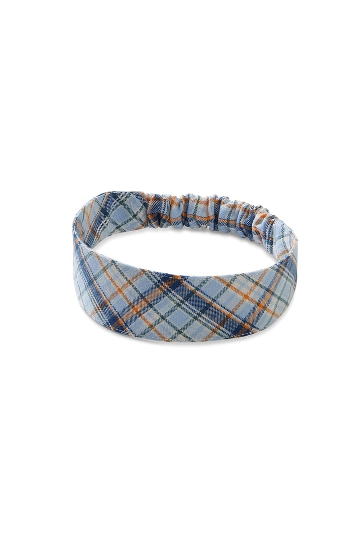 front view of  Plaid Headband
