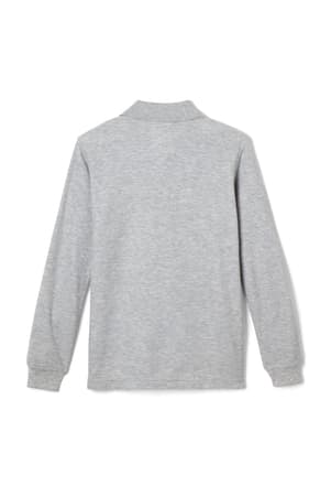 back view of  Porter Gaud Long Sleeve Pique Polo