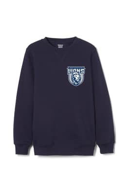 Front view of Durham crewneck fleece sweatshirt