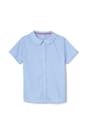front view of  Short Sleeve Peter Pan Collar Blouse opens large image - 1 of 4