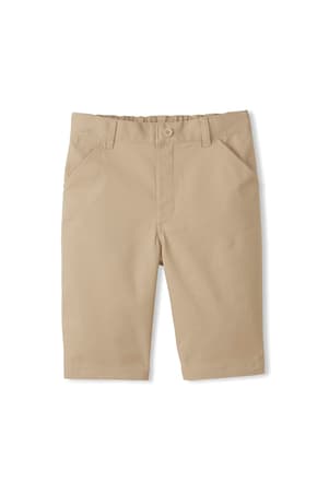 front view of  New! Girls' Adaptive Stretch Twill Bermuda Short
