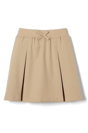 front view of  Pull-On Kick Pleat Performance Skort