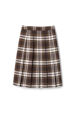  of Below The Knee Plaid Pleated Skirt - FINAL SALE 
