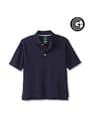 front view of  Adaptive Seated Short Sleeve Interlock Polo - 1 of 2