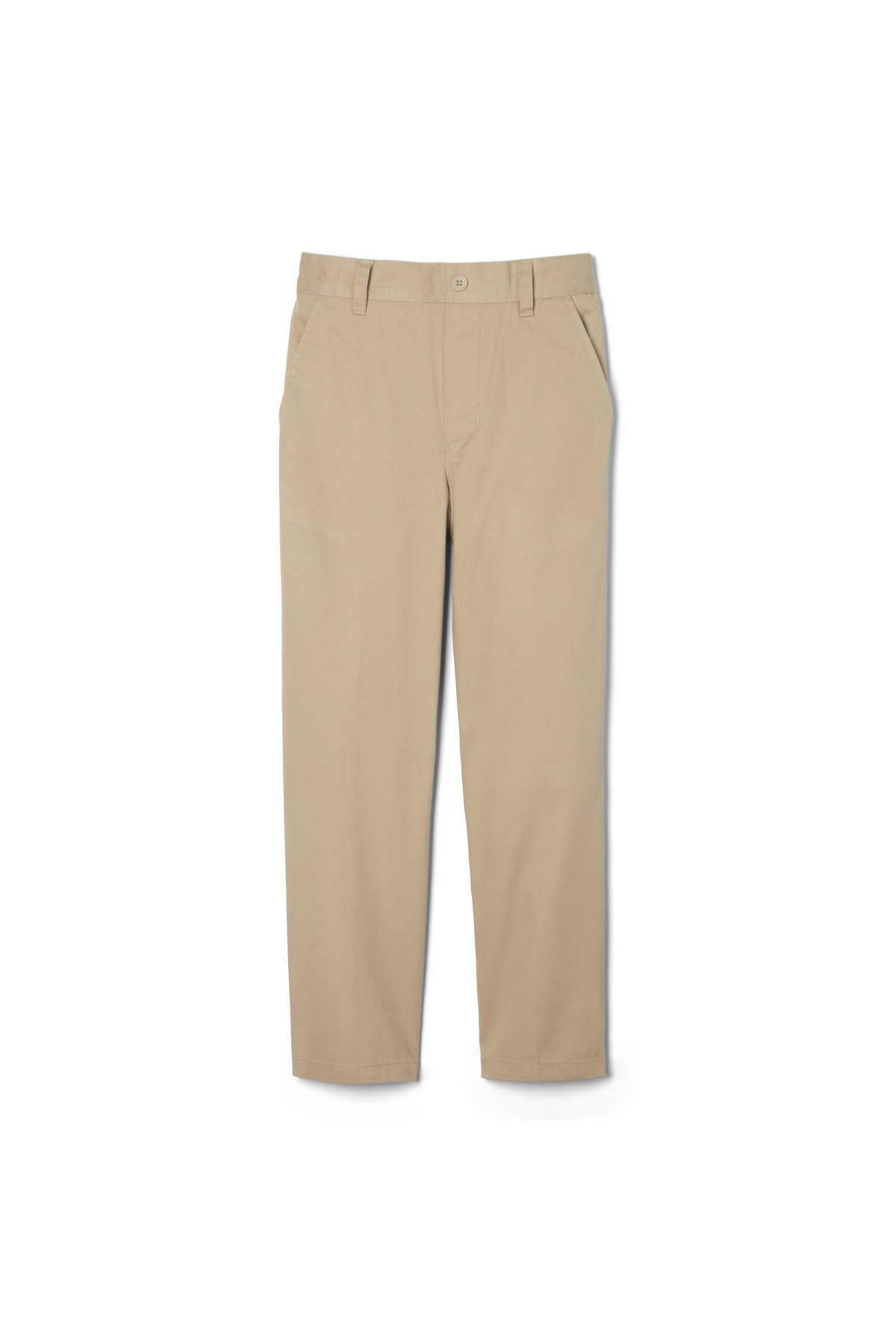 NANO Boys' Twill Pants with Elastic Cuffs in Brown, Sizes 2-12