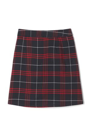  of Plaid Pleated Two-Tab Skort 