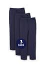 Front view of 3-Pack Boys' Relaxed Fit Twill Pant  - 1 of 3