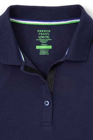 detail view of placket closure of  Adaptive Polo Dress