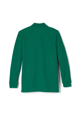 Back shot of Longsleeve Pique Polo of  Long Sleeve Piqué Polo