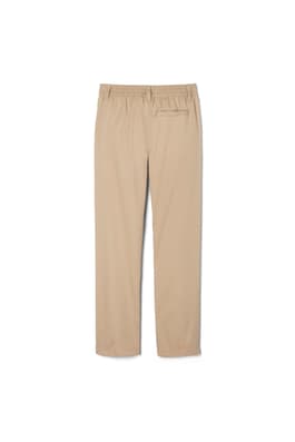 back view of  Boys' Pull-On Relaxed Fit Stretch Twill Pant
