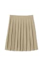 front view of  At The Knee Pleated Skirt opens large image - 1 of 4