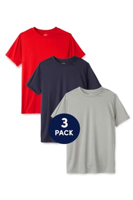 Short sleeve performance tees. 3 pack of  3-Pack Short Sleeve Performance Tee