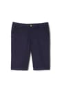 front view of navy short of  3-Pack Girls' Stretch Twill Bermuda Short opens large image - 3 of 3