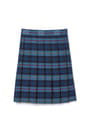 Front view of At The Knee Plaid Pleated Skirt - FINAL SALE opens large image - 1 of 2