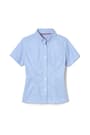 front view of  Short Sleeve Fitted Oxford Shirt (Feminine Fit) opens large image - 1 of 5