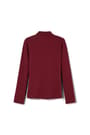 Back View of Long Sleeve Fitted Stretch Pique Polo (Feminine Fit) opens large image - 2 of 2