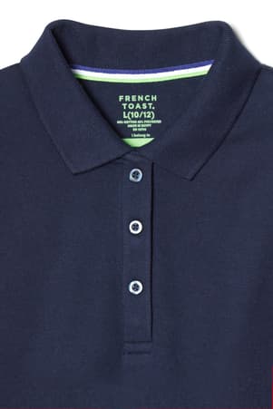 detail view of placket of  Adaptive Polo Dress - FINAL SALE