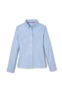 front view of  Long Sleeve Fitted Oxford Shirt (Feminine Fit) opens large image - 1 of 2